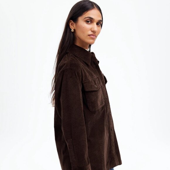 NWT Madewell Corduroy Relaxed Shirt-Jacket - Picture 6 of 12